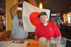 Roy-Michie-and-Easy-with-the-captured-Japanese-flag11572