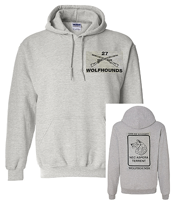 #409: Gray Hooded Sweatshirt – The Wolfhound Pack